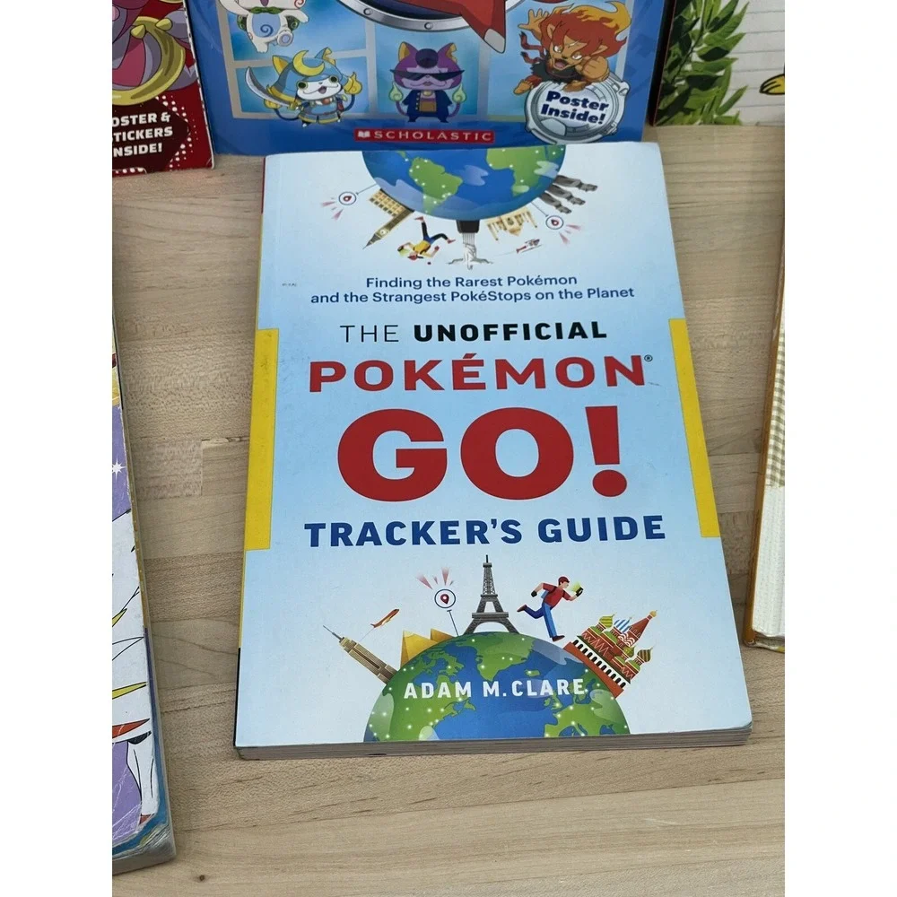 Pokemon Strategy Guide‎ Book Lot Of 8 Trackers Guide, Cookbook, Diary, Yo-Kai +